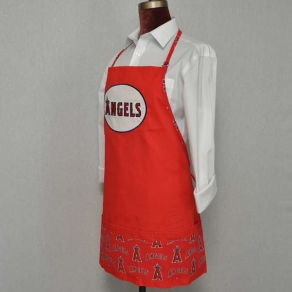 Adult Los Angeles Angels Embroidered Bib Apron - Image 2