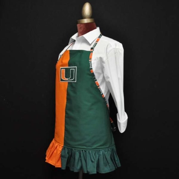 Adult Embroidered Bib Apron Miami U Hurricanes - Image 2
