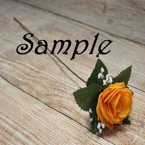 Romantic Red Lace Rose - Image 2