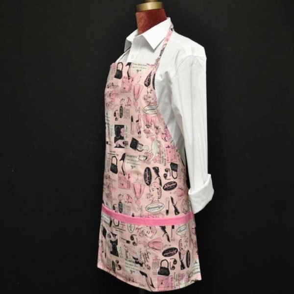 Adult Vintage Glamour Girl Bib Apron - Image 2