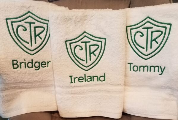 CTR "Choose The Right" - Personalized Baptism Bath Towel