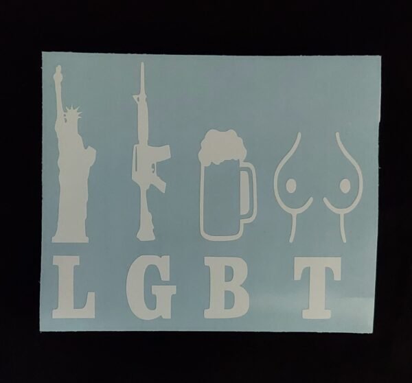 LGBT Vinyl Decal for Cars, Trucks, ETC.