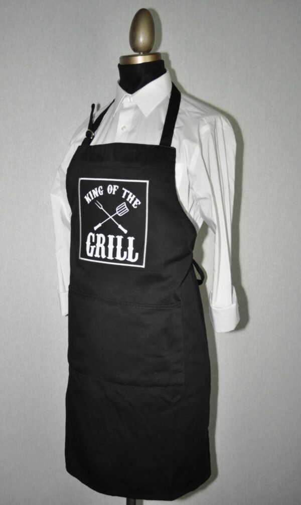 Adult King Of The Grill Bib Apron - Image 2