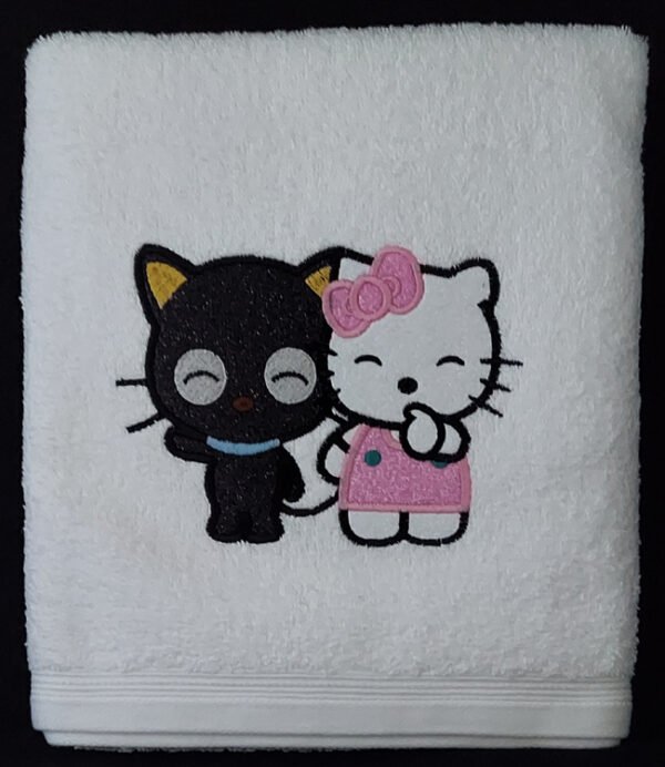 Applique Best Friends – Personalized Kids Hooded Bath Towel - Image 2