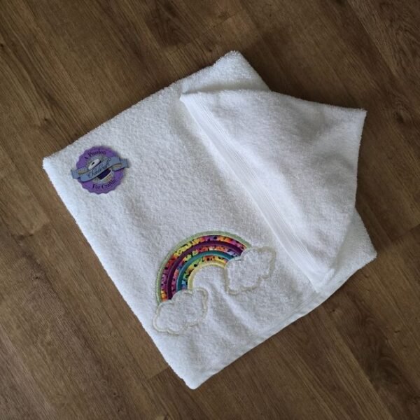 Musical Rainbow – Personalized Kids Hooded Bath Towel