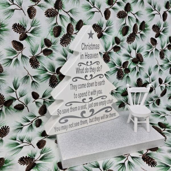 Christmas In Heaven Holiday Tree Memorial Décor - Silver - Image 2