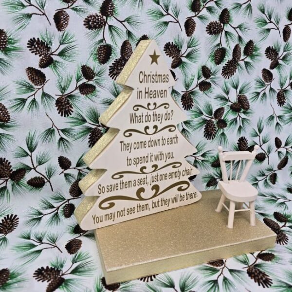 Christmas In Heaven Holiday Tree Memorial Décor - Gold - Image 2