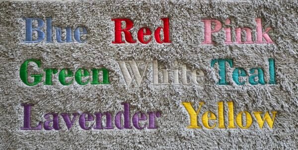 Personalized Pet Embroidered Towel Dog Bone Design - Image 4
