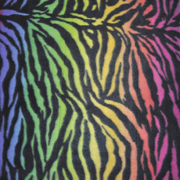 Polar Fleece Zebra (Rainbow) (BTY)