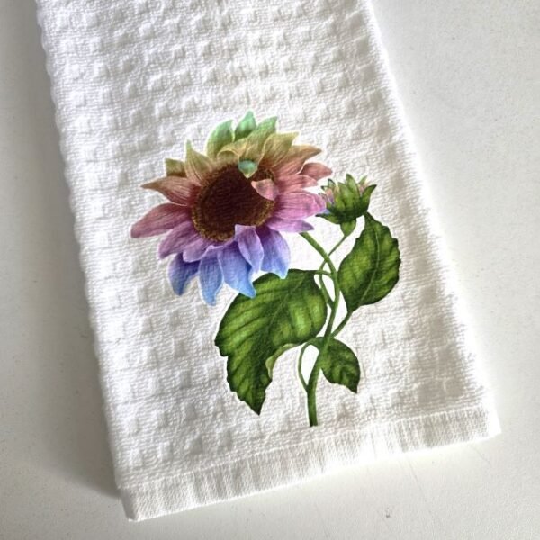 Rainbow Sunflower Terry Cloth Dish Towel - Image 2