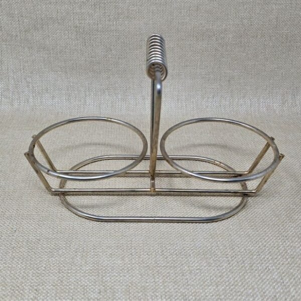 Vintage Libbey Cream & Sugar Bowl Caddy