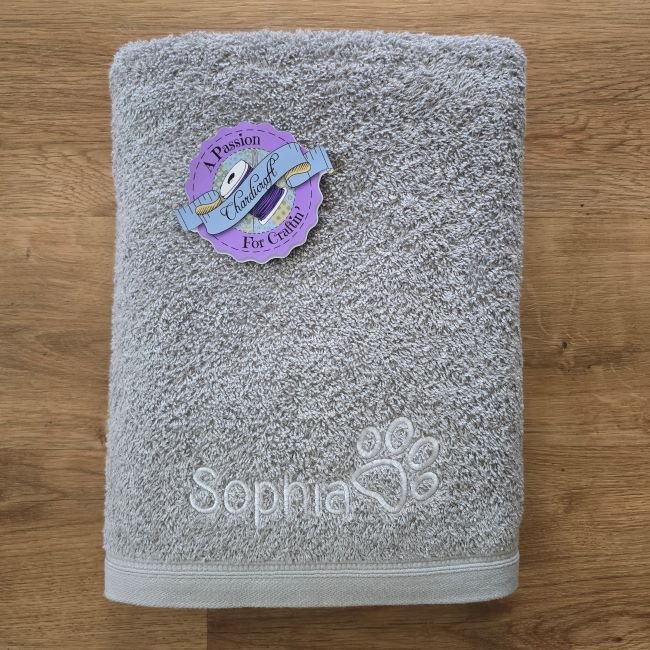 Custom Embroidered Pet Towels - Image 3