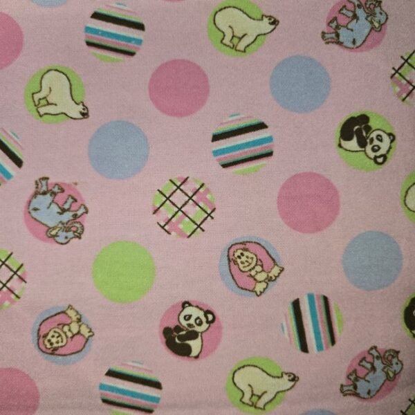 Endangered Animal Dots Flannel Fabric (BTY)