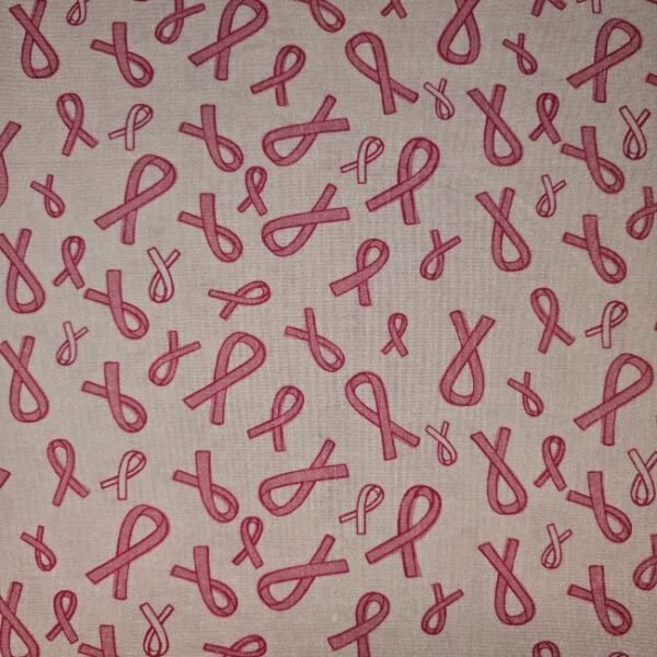 Breast Cancer Awareness Pink Ribbons Cotton Fabric (BTY)