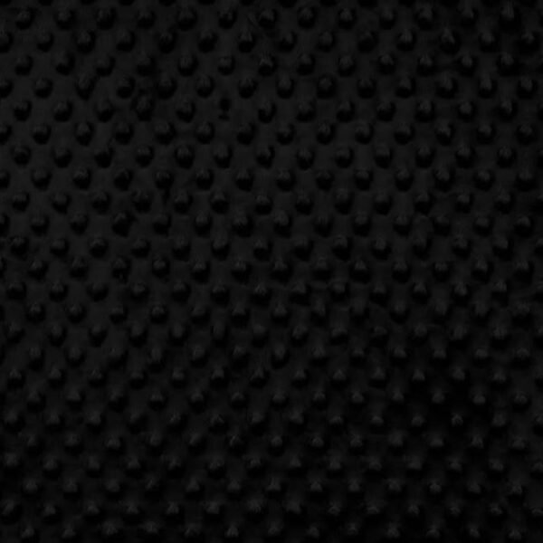 Heavenly Plush Fleece Black Bubble Dots (1yd 13inches)