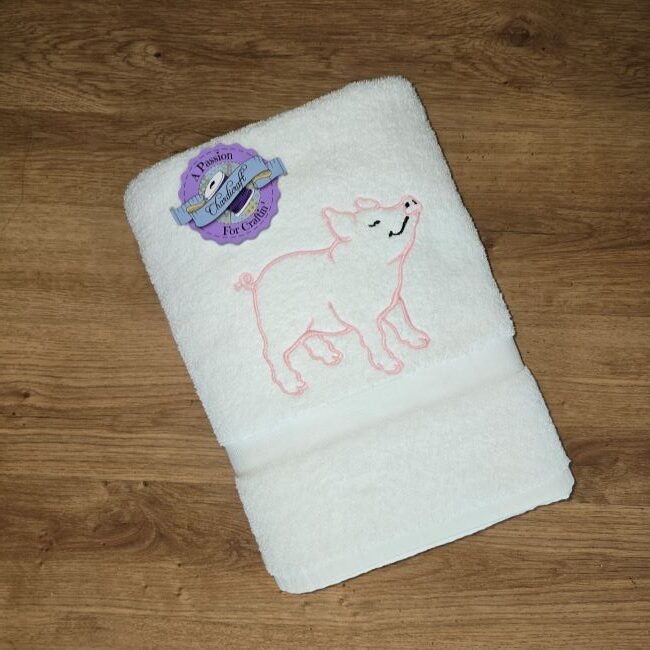 Frog and Pig Bath Towel Set - Image 3