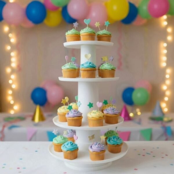 Wilton 4-Tier Stacked Dessert & Cupcake Tower Display Stand